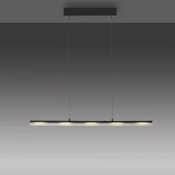 JUST LIGHT. Hængelampe Nele, sort, jern, glas