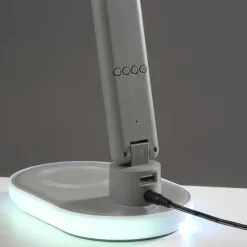 JUST LIGHT. LED-bordlampe Tina, ABS, CCT, RGB, hvid