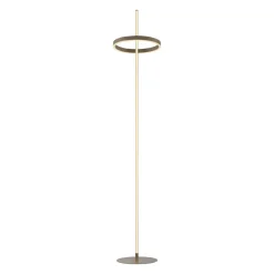 JUST LIGHT. LED-gulvlampe Ritus sand, jern, dæmper, 3.000 K