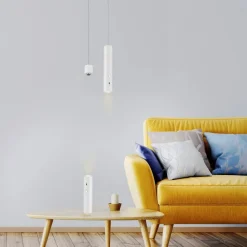 JUST LIGHT. LED-hængelampe med batteri, hvid, jern