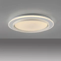 JUST LIGHT. LED-loftslampe Lago Ø 49,3 cm CCT fjernbetjening