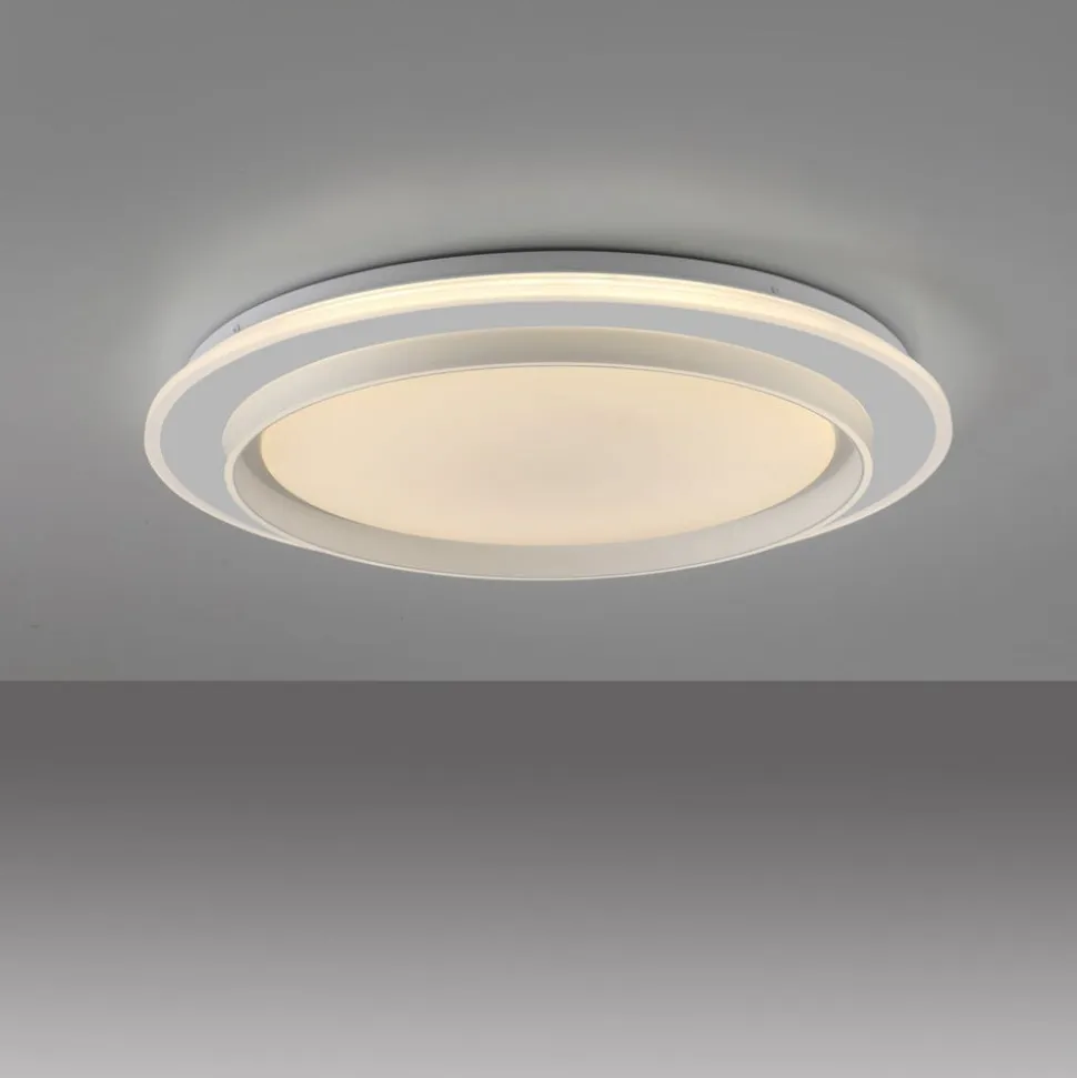 JUST LIGHT. LED-loftslampe Lago Ø 49,3 cm CCT fjernbetjening
