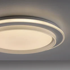 JUST LIGHT. LED-loftslampe Lago Ø 49,3 cm CCT fjernbetjening