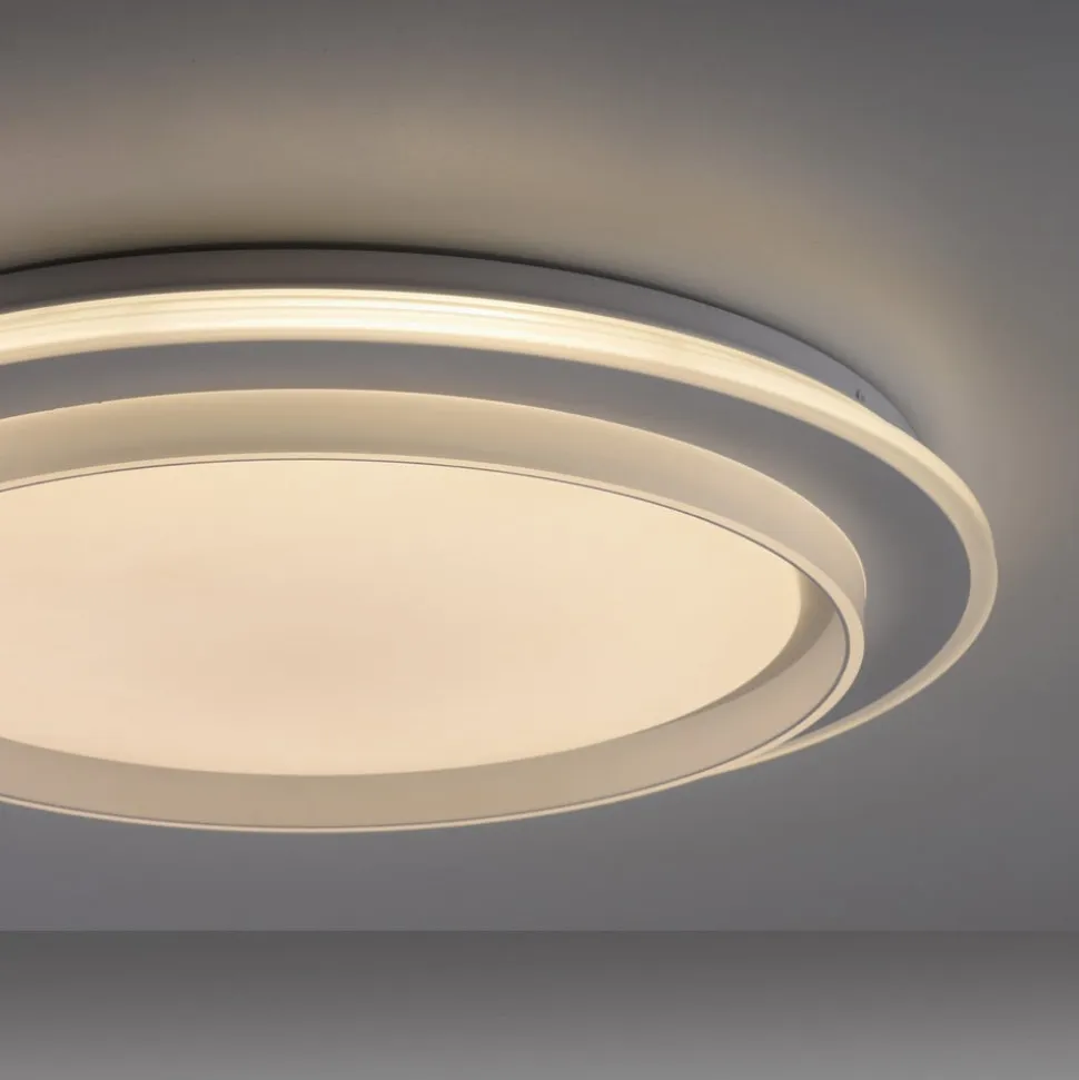 JUST LIGHT. LED-loftslampe Lago Ø 49,3 cm CCT fjernbetjening