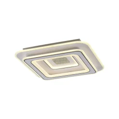 JUST LIGHT. LED-loftslampe Tolago, 49x49 cm, CCT, dæmpbar