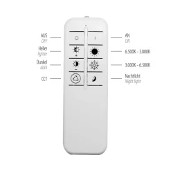JUST LIGHT. LED-loftslampe Tolago, 49x49 cm, CCT, dæmpbar