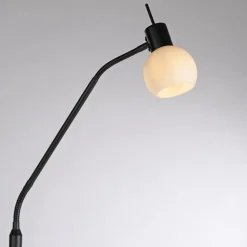 JUST LIGHT. Loki gulvlampe, sort, jern, glas