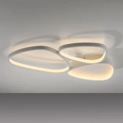 JUST LIGHT. Pebbles loftlampe, hvid, dæmpbar