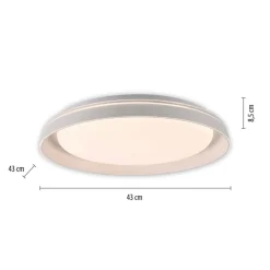 JUST LIGHT. Sati loftlampe, plast, hvid