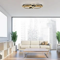 JUST LYS. Trooper loftlampe, jern, træ