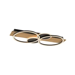 JUST LYS. Trooper loftlampe, jern, træ