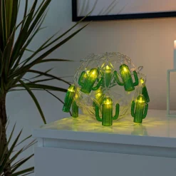 Kakteen LED-lyskæde, batteridrevet