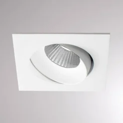 Kalio LED indbygningslampe, kantet, 2700K 24° hvid