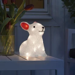 Kanin LED-lysfigur, batteridrevet