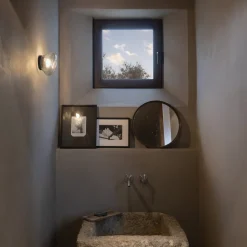 Karman Agua LED-væglampe, IP44, klart glas