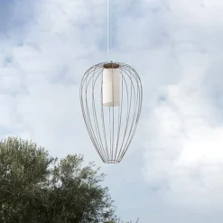 Karman Cell - burformet bordlampe, Ø 55 cm, bronze