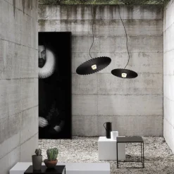 Karman Gonzaga LED-hængelampe, Ø 59 cm, sort