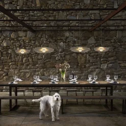 Karman Gonzaga LED-hængelampe, Ø 42 cm, hvid