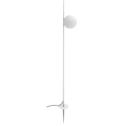 Karman lampe med jordspyd Atmosphere, hvid, 178 cm, plast