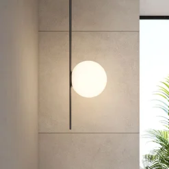 Karman udendørs loftlampe Atmosphere sort 178 cm plast