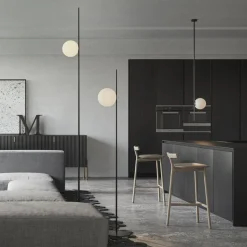 Karman udendørs loftlampe Atmosphere sort 178 cm plast