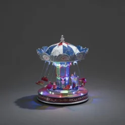 Karrusel borddekoration, farverige LED’er og musik