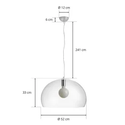 Kartell FL/Y - LED-pendellampe, transparent