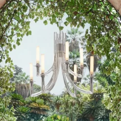 Kartell Khan lysekrone, Ø 77 cm, transparent