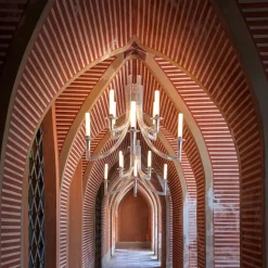 Kartell Khan lysekrone, Ø 77 cm, transparent