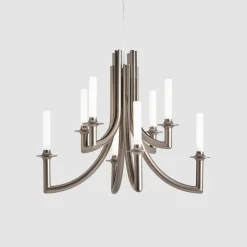 Kartell Khan lysekrone, Ø 77 cm, mat bronze