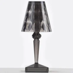 Kartell LED-bordlampe Batteri, 30 cm, røggrå, IP54