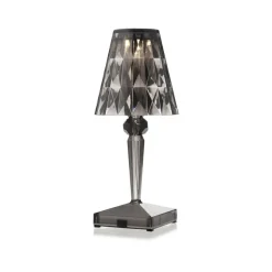 Kartell LED-bordlampe Batteri, 30 cm, røggrå, IP54