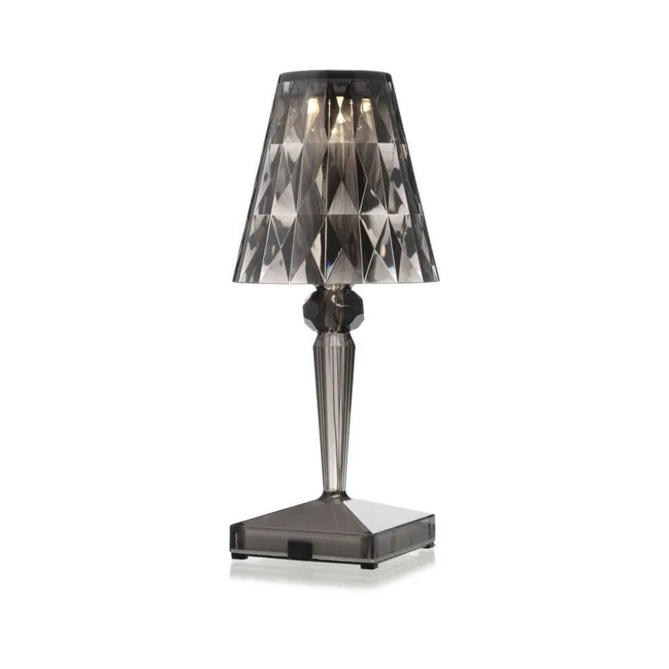 Kartell LED-bordlampe Batteri, 30 cm, røggrå, IP54
