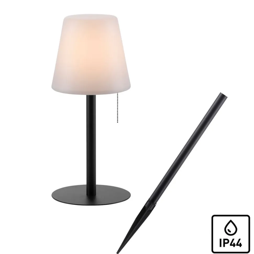 Keno LED-bordlampe jordspyd, trækafbryder, batteri