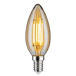 Kertepære E14 4,7W 2.500K guld, dæmpbar