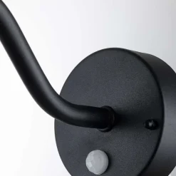 Klampenborg udendørs væglampe, sort, bevægelsessensor