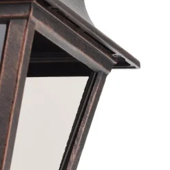 Kobberfarvet udendørs væglampe Toulouse, pendel