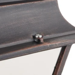 Kobberfarvet udendørs væglampe Toulouse, pendel