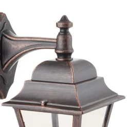 Kobberfarvet udendørs væglampe Toulouse, pendel