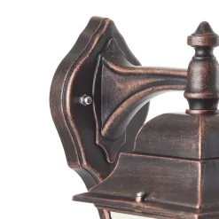 Kobberfarvet udendørs væglampe Toulouse, pendel