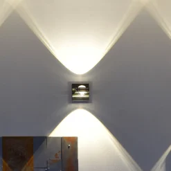 Kontrollerbar LED-væglampe Fisheye, fjernbetjening