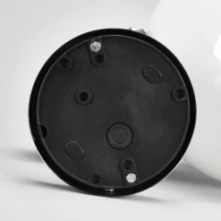 Kugleformet udendørs væglampe Samuel, stål