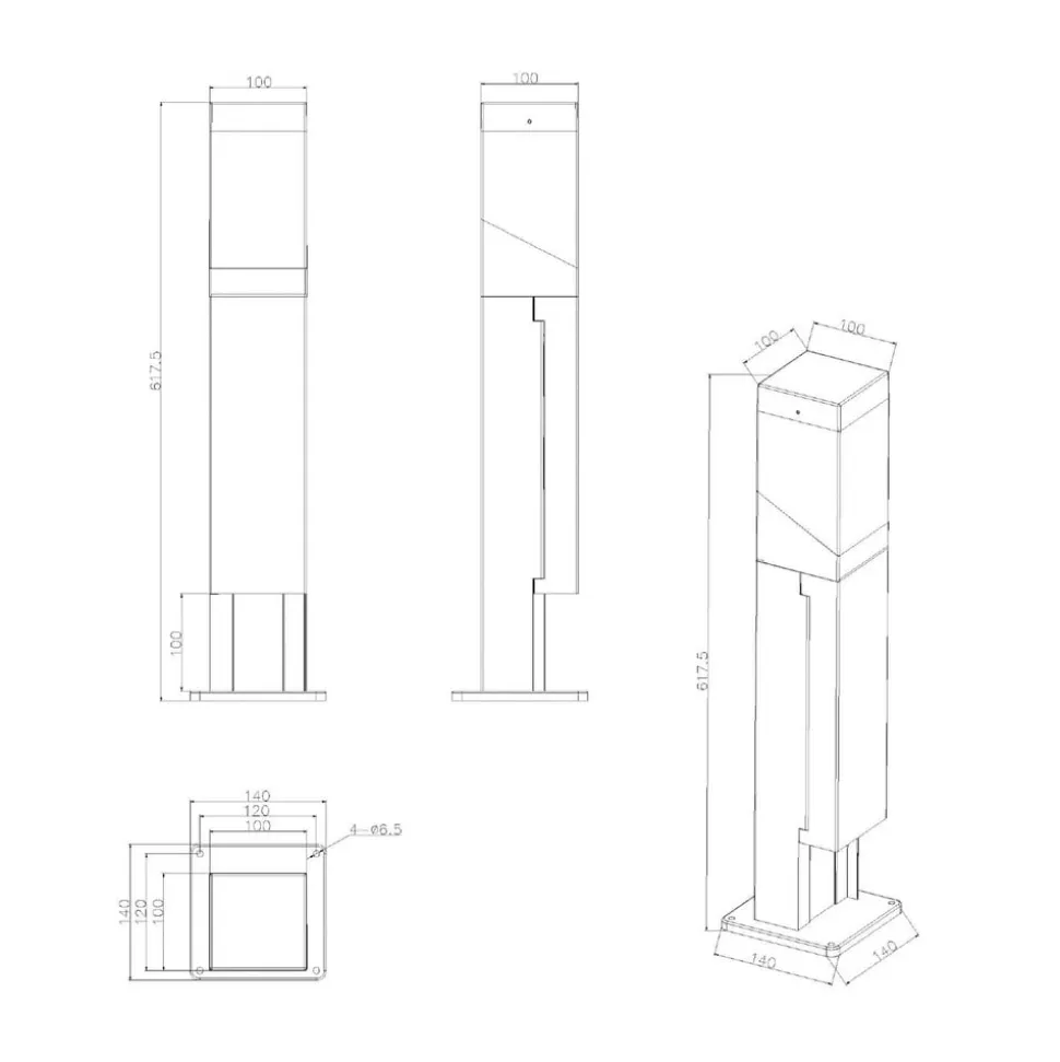 Kukui Puka stikkontaktsøjle med E27-fatning