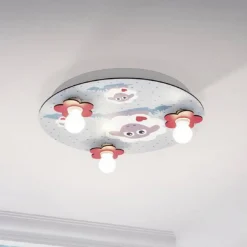 Lalelu loftlampe, rund, 3 lyskilder