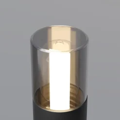 Lampe med jordspyd GLIDE, grafit, højde 37 cm, IP54, G9