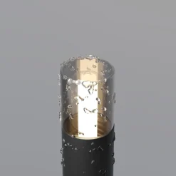 Lampe med jordspyd GLIDE, grafit, højde 37 cm, IP54, G9