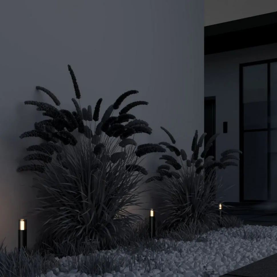 Lampe med jordspyd GLIDE, grafit, højde 37 cm, IP54, G9