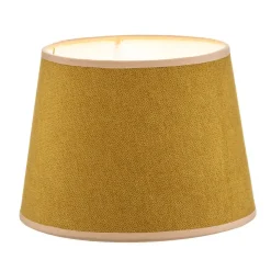 Lampeskærm Classic S, vævet, sennepsgul