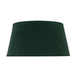 Lampeskærm Cone højde 25,5 cm, mørkegrøn/guld