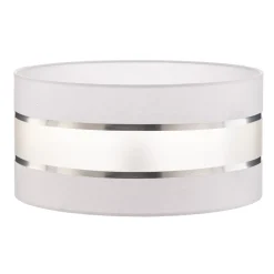 Lampeskærm Helen E27 Ø40/højde 20 cm hvid/sølv